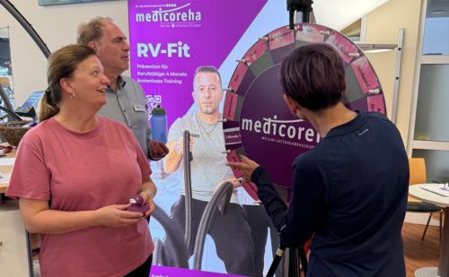 Dreh am Glücksrad in der medicoreha Neuss